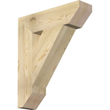 Ekena Millwork Traditional Slat Rough Sawn Bracket, Douglas Fir, 6"W x 24"D x 28"H BKT06X24X28TRA06RDF